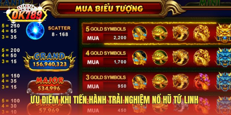 Ưu điểm khi tiến hành trải nghiệm nổ hũ tứ linh